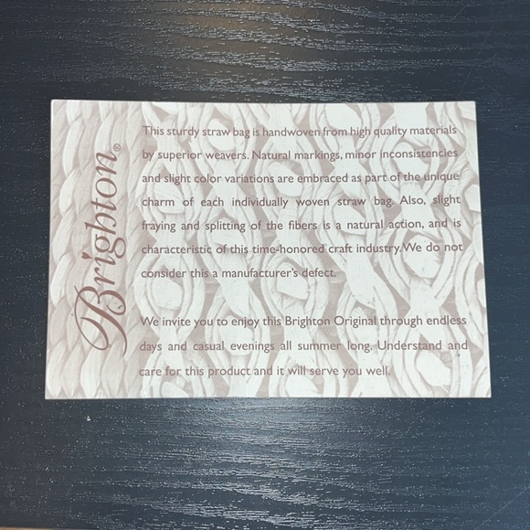 Brighton Raffia Shoulder Bag Like New - Picture 10 of 10